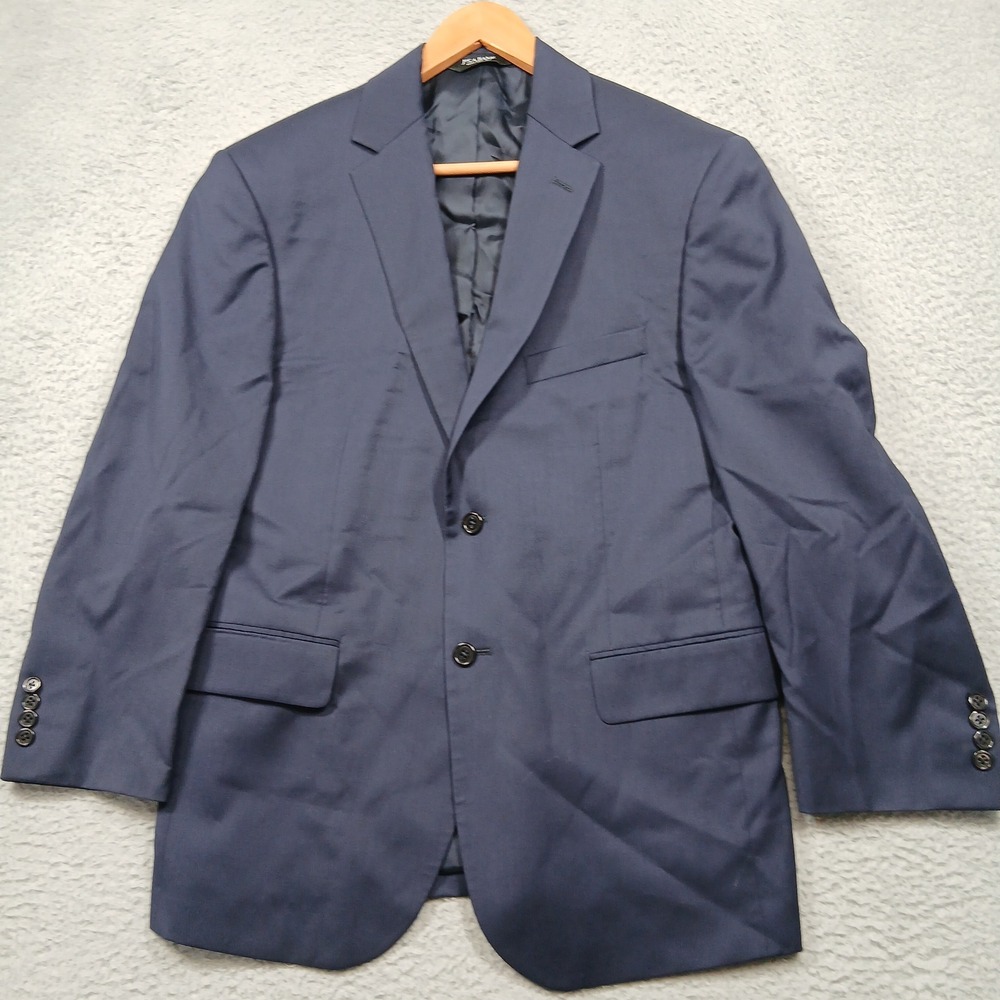 Jos. A. Bank Signature 100% Wool Navy Blue Blazer 42 Short‎ Jacket